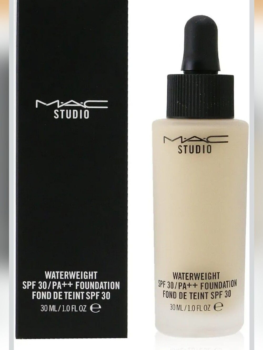 MAC Cosmetics Studio Waterweight SPF 30 Foundation BRAND NEW NW18